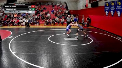 101 lbs Cons. Round 4 - Beau Gluvna, Laurel Highlands vs Max Bishop, Plum And O`Block