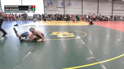 76 lbs Round 2 - 10:30am Friday - Braxton Irvine, Iowa Black vs Cael Schlueter, Rough House W.C., CA