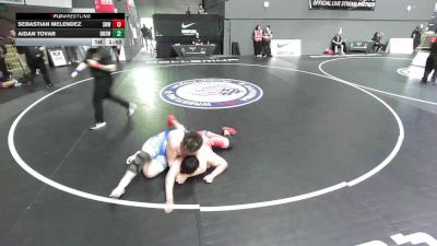 All Cadet Boys Freestyle Upper - 285 lbs Cons. Round 1 - Sebastian Melendez, Spring Hills Wrestling vs Aidan Tovar, Downey High School Wrestling