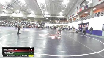 157 lbs Champ. Round 2 - Weston Melvin, Cumberlands (Ky.) vs Noah Elliot, Vanguard University