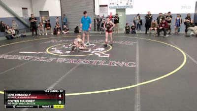 92 lbs 1st Place Match - Colten Mahoney, Mid Valley Wrestling Club vs Levi Connolly, Interior Grappling Academy