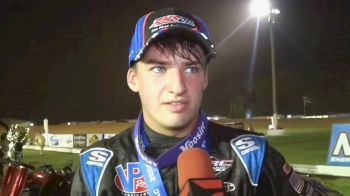 Briggs Danner Reacts After First USAC Indiana Sprint Week Win At Bloomington