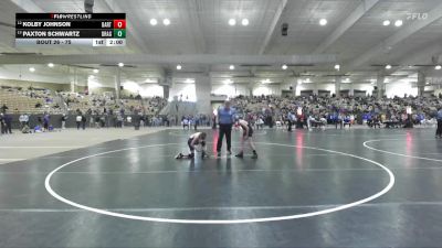 75 lbs Cons. Round 1 - Kolby Johnson, Nashville Catholic Wrestling vs Paxton Schwartz, Dragon Wrestling Club