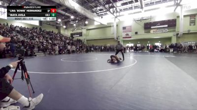 115 lbs Semifinal - Lina `Bowie` Hernandez, SAN PEDRO vs Maya Avila, GRANADA HILLS