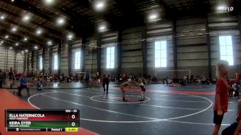 55 lbs Semifinal - Keira Dyer, Indiana Inferno vs Ella Naternicola, West Fairmont