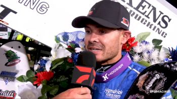 Kyle Larson Reacts After Holding Off Corey Day To Win Front Row Challenge