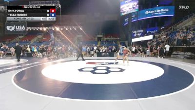 130 lbs Cons. Rd Of 32 - Raya Fowle, VA vs Ella Hughes, GA
