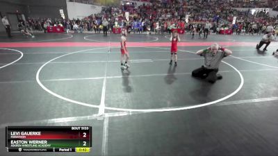 54 lbs Champ. Round 2 - Levi Gauerke, Marathon vs Easton Werner, Askren Wrestling Academy