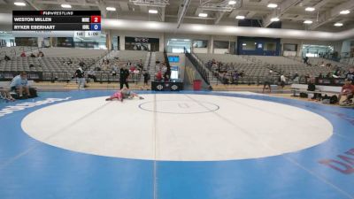 138 lbs Weston Millen, Michigan Red vs Ryker Eberhart, Iowa Blue