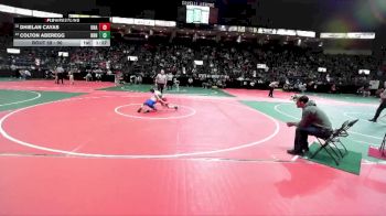 90 lbs Champ. Round 1 - Colton Aberegg, BRN3 vs Dhielan Cayas, Unattached