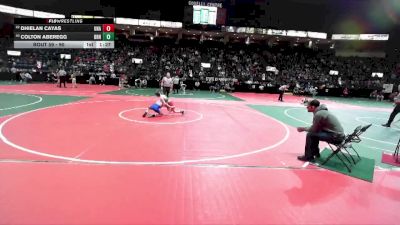 90 lbs Champ. Round 1 - Colton Aberegg, BRN3 vs Dhielan Cayas, Unattached