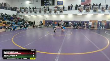 91 lbs Quarterfinal - Lash Dominick, Cody Middle School vs Parker Nelson, Shoshoni Junior High School