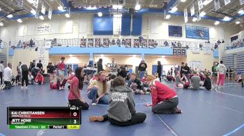 120 lbs Champ. Round 2 - Kai Christiansen, American Falls vs Jett Hone, Blackfoot