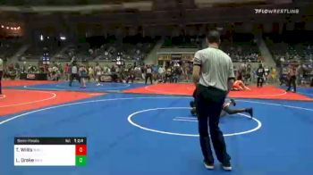 155 lbs Semifinal - Terence Willis, Bull Trained vs Lubbock Drake, Warner Youth