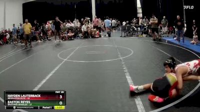 110 lbs Semis (4 Team) - Hayden Lauterback, Revolution Elite vs Easton Reyes, Backyard Brawler