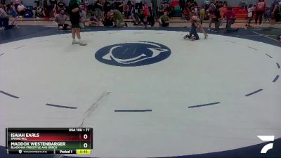 77 lbs Round 2 - Isaiah Earls, Spring Hill vs Maddox Westenbarger, Blackman Freestyle And Greco