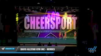 Davis Allstar Gym Inc - Heroes [2021 L3 Junior - D2 - Small - A Day 2] 2021 CHEERSPORT National Cheerleading Championship