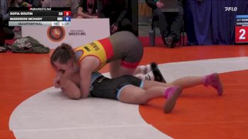 53kg Quarterfinal - Sofia Boutin, Saskatoon Junior Huskies vs Maddison McHady, Matmen Wrestling Club