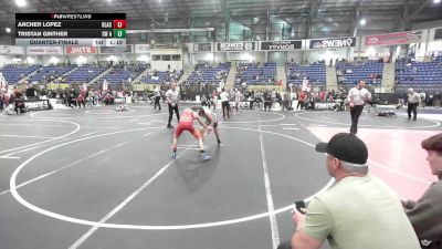 106 lbs Quarterfinal - Archer Lopez, Black Fox Wrestling Academy vs Tristan Ginther, SW Academy