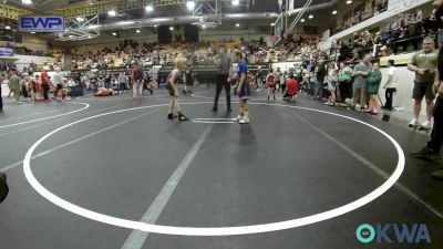 73 lbs Rr Rnd 3 - Lucy Wilson, Newcastle Youth Wrestling vs Ezekiel Boyd, Harrah Little League Wrestling