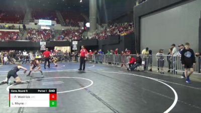 109 lbs Cons. Round 5 - Philip Westrick, Lockwood Wrestling Club vs Landon Rhyne, Lander Tigers