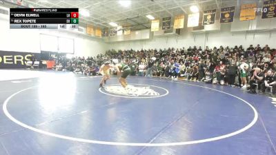 165 lbs Cons. Round 1 - Devin Elwell, Laguna Hills vs Rex Topete, South Hills