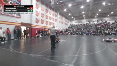 138 lbs Cons. Round 3 - JayZahn Jones, Benedictine vs Blake Franz, Wadsworth