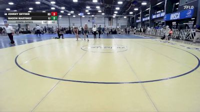 165 lbs Consolation - Johnny Snyder, MD vs Mason Martinez, NJ