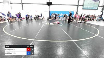 24 kg Rr Rnd 5 - Quinn Supanik, Valkyrie Girls WC vs Stella Gifford, Michigan Rev Girls Blue