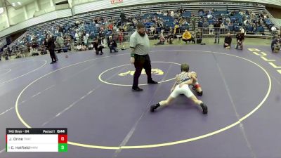 14U Boys - 84 lbs Champ. Round 1 - Jace Orine, Thoroughbred Wrestling Academy (TWA) vs Cole Hatfield, Michigan Matcat Wrestling Club