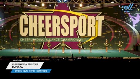 Cheer Nation Athletics - Havoc [2025 L1 Youth - Novice - Restrictions Day 1] 2025 CHEERSPORT National All Star Cheerleading Championship
