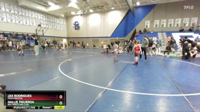 62-65 lbs Round 1 - Hallie Figueroa, Roy Wrestling Club vs Jax Rodrigues, Team Prestige
