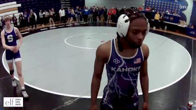 125 lbs. Champ. Round 2 - Dillan Piersel, Park HIll South vs Londyn Long, Collinsville