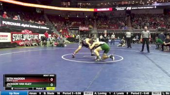 3A-170 lbs Cons. Round 5 - Jackson Van Kley, Pella vs Seth Madden, North Scott