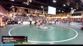 120 lbs Cons. Round 3 - Ricardo Ponce, Redlands East Valley vs Christian Ornelas, Canyon Springs