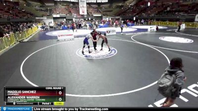 149 lbs Cons. Round 1 - Alexander Warren, Community Youth Center - Concord Campus Wrestling vs Magglio Sanchez, California