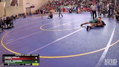 134 Boys Cons. Round 3 - Julian Lorello, San Marcos vs Samuel Weinberg, La Costa Canyon