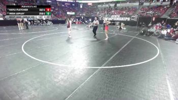 Girls 132 lbs Champ. Round 1 - Veda Lepley, Sparta-Girls vs Hayli Fletcher, Fort Atkinson-Girls