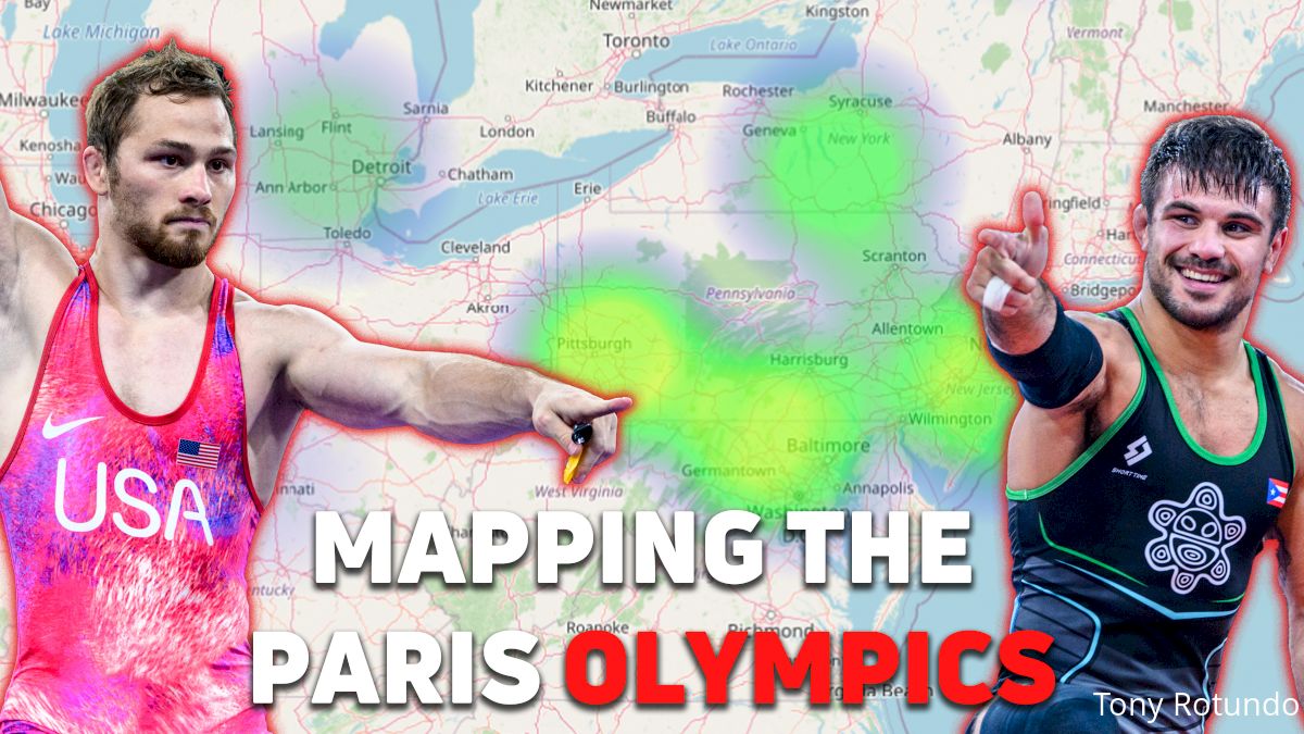 Mapping The 2024 Paris Olympic Men's Freestyle Wrestlers' Hometowns