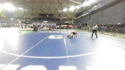 93 lbs Cons. Sub-semis - Alonso Garcia, Moses Lake Wrestling Club vs Owen Rounds, Puyallup Wrestling Club