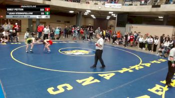 100 lbs 3rd Place Match - Leah Stringfellow, Unattached vs Emily Peyton, Unattached