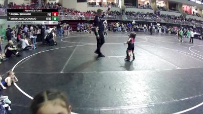 35-38 lbs Cons. Round 1 - Emma Maldonado, Nebraska Elite Wrestling Club vs Riona Skinner, Fremont Wrestling Club
