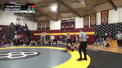 120 lbs 7th Place Match - Danika Castrejon, Mountain View vs McKenna Wilson, Tulsa Union High School