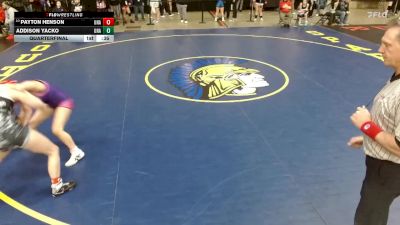 110 lbs Quarterfinal - Payton Henson, Unattached vs Addison Yacko, Unattached