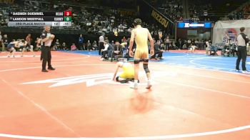 120 Class 3 lbs 3rd Place Match - Daemen Duemmel, Helias Catholic vs Landon Westfall, Kearney