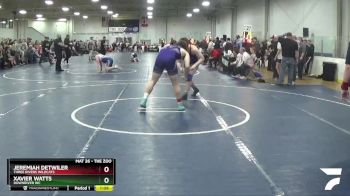 168 lbs Quarterfinal - Xavier Watts, Downriver WC vs Jeremiah Detwiler, Three Rivers Wildcats