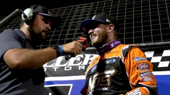 Tyler Courtney Reacts After Kings Speedway High Limit Win