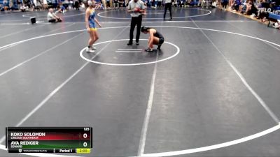 125 lbs Round 2 - Ava Rediger, Seward vs Koko Solomon, Lincoln Southeast