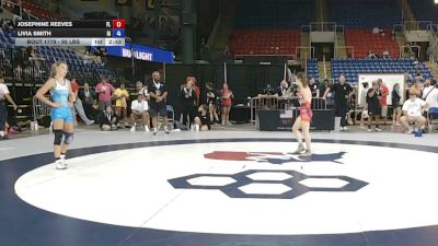 95 lbs Cons. Sub-rd Of 16 - Josephine Reeves, Florida vs Livia Smith, Iowa