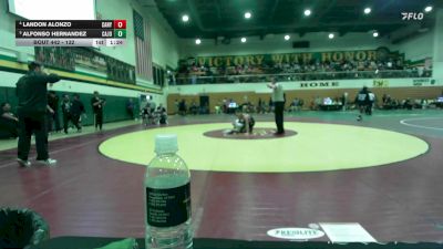 132 lbs Quarterfinal - Alfonso Hernandez, Cajon vs Landon Alonzo, Canyon